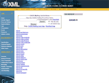 Tablet Screenshot of lists.ebxml.org